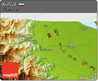 Physical 3D Map of Kofūd
