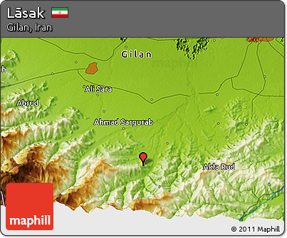 Physical 3D Map of Lāsak