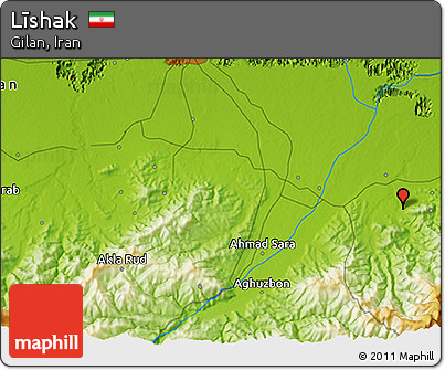 Physical 3D Map of Līshak
