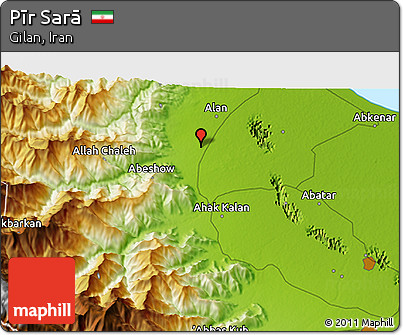 Physical 3D Map of Pīr Sarā