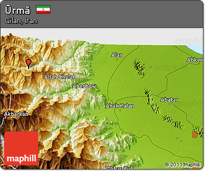 Physical 3D Map of Ūrmā
