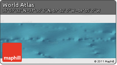 Satellite Panoramic Map of the Area around 37° 14' 49" N, 49° 13' 30" W