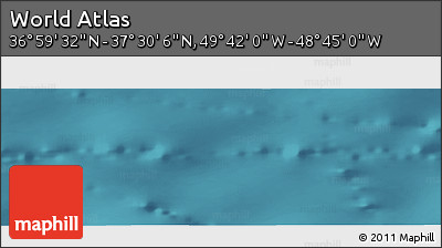 Satellite Panoramic Map of the Area around 37° 14' 49" N, 49° 13' 30" W
