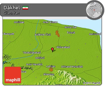 Physical 3D Map of Dākhel