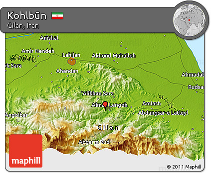 Physical 3D Map of Kohlbūn