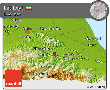 Physical 3D Map of Lāt Leyl