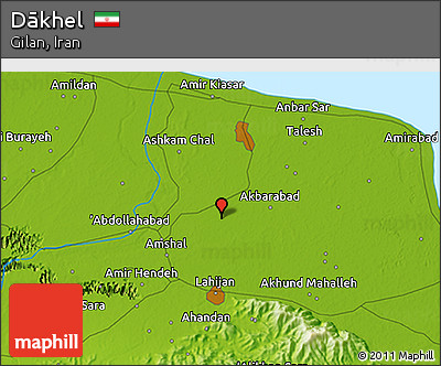 Physical 3D Map of Dākhel