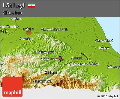 Physical 3D Map of Lāt Leyl