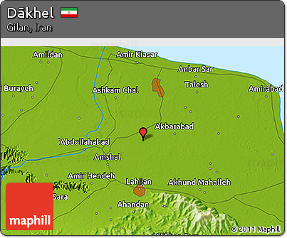 Physical 3D Map of Dākhel
