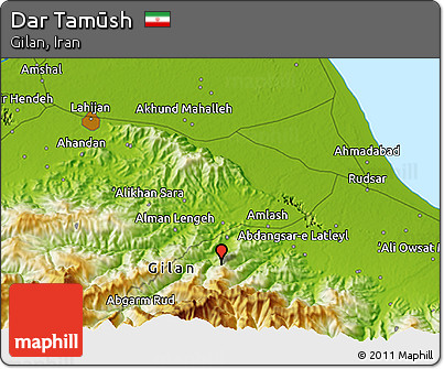 Physical 3D Map of Dar Tamūsh