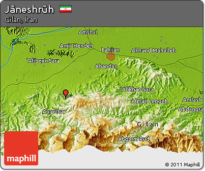 Physical 3D Map of Jāneshrūh