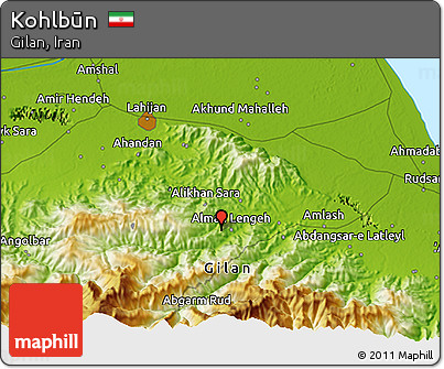Physical 3D Map of Kohlbūn