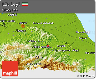 Physical 3D Map of Lāt Leyl
