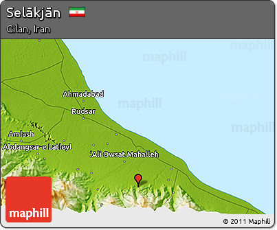 Physical 3D Map of Selākjān