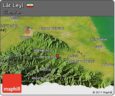 Satellite 3D Map of Lāt Leyl