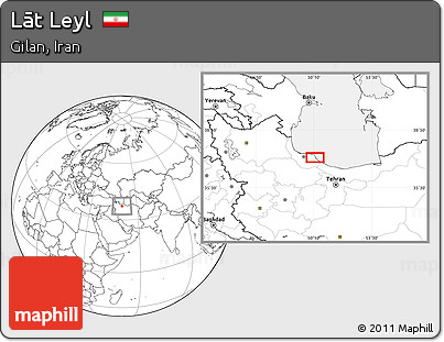 Blank Location Map of Lāt Leyl