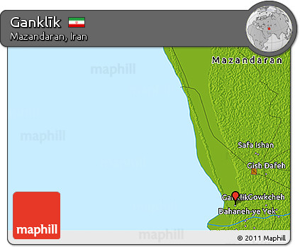 Physical 3D Map of Ganklīk
