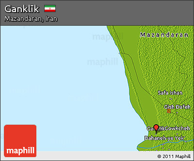 Physical 3D Map of Ganklīk