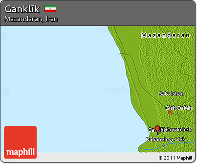 Physical 3D Map of Ganklīk