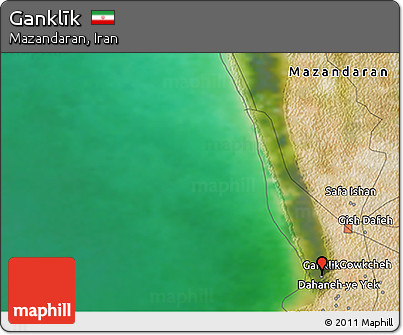 Satellite 3D Map of Ganklīk