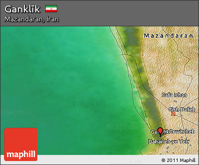 Satellite 3D Map of Ganklīk