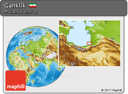 Physical Location Map of Ganklīk