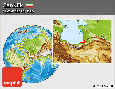 Physical Location Map of Ganklīk