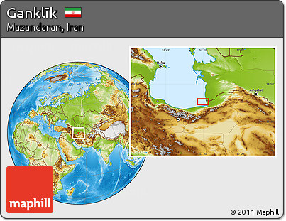 Physical Location Map of Ganklīk