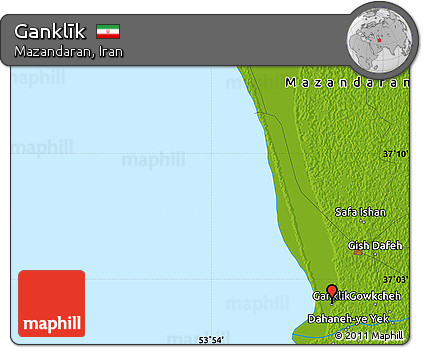 Physical Map of Ganklīk