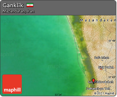 Satellite Map of Ganklīk