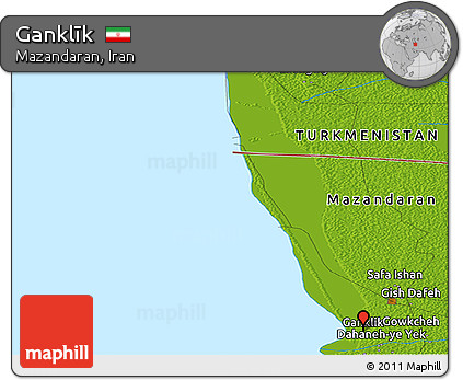 Physical Panoramic Map of Ganklīk
