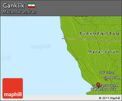 Physical Panoramic Map of Ganklīk