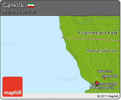 Physical Panoramic Map of Ganklīk