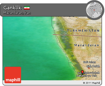 Satellite Panoramic Map of Ganklīk