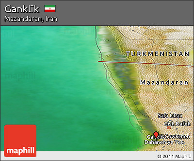Satellite Panoramic Map of Ganklīk
