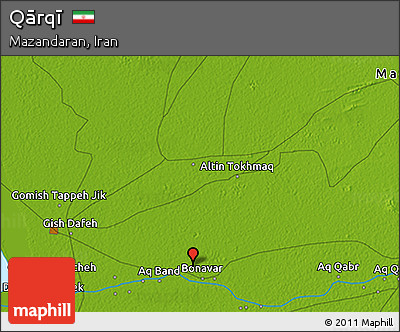 Physical 3D Map of Qārqī