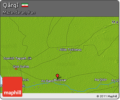Physical 3D Map of Qārqī