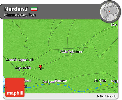 Political 3D Map of Nārdānlī