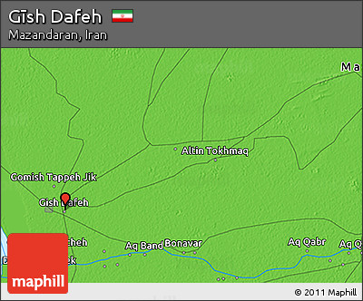 Political 3D Map of Gīsh Dafeh
