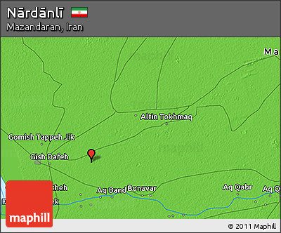 Political 3D Map of Nārdānlī