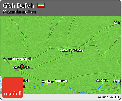Political 3D Map of Gīsh Dafeh