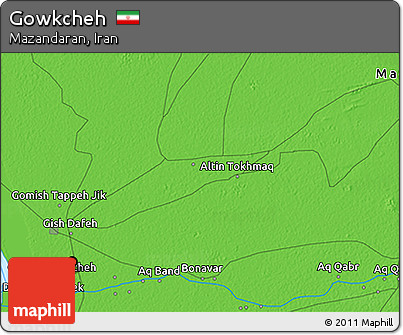 Political 3D Map of Gowkcheh