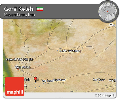 Satellite 3D Map of Gorā Keleh