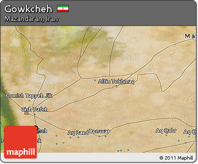 Satellite 3D Map of Gowkcheh