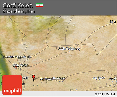 Satellite 3D Map of Gorā Keleh