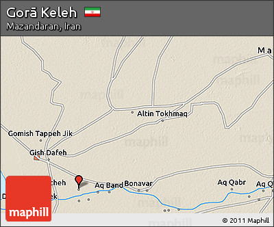 Shaded Relief 3D Map of Gorā Keleh