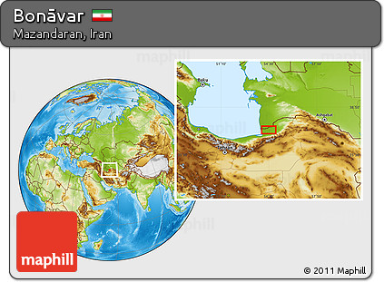 Physical Location Map of Bonāvar