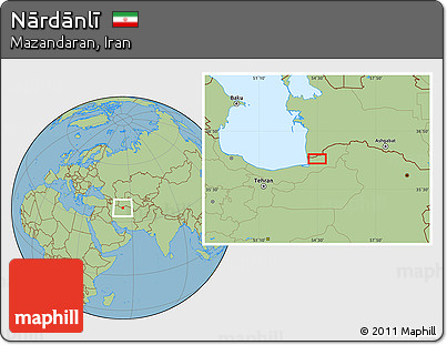 Savanna Style Location Map of Nārdānlī