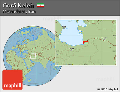 Savanna Style Location Map of Gorā Keleh