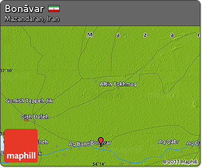 Physical Map of Bonāvar